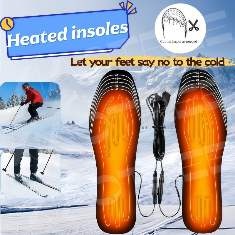 Heated Pad Electric - USB Heated Shoe Insoles Electric Foot