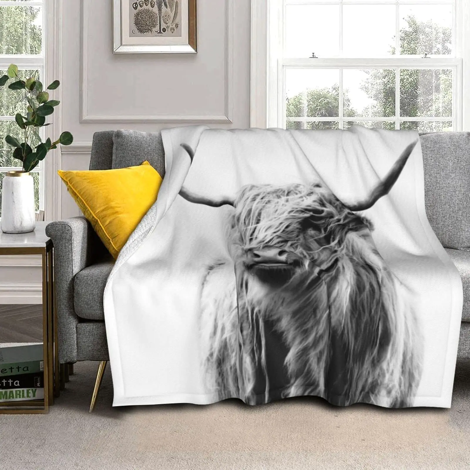 Highland Cow Blanket Animal Be - Highland Home Textiles ulasan dan harga