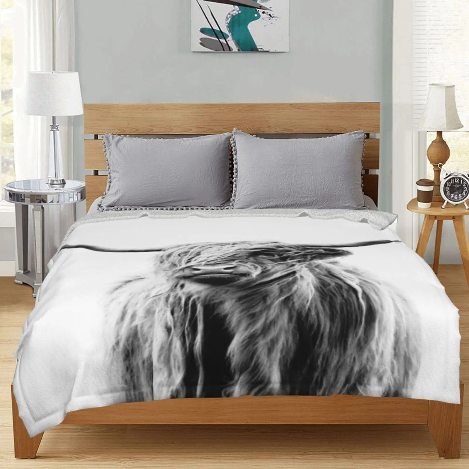 Highland Cow Blanket Animal Be - Highland Home Textiles ulasan dan harga