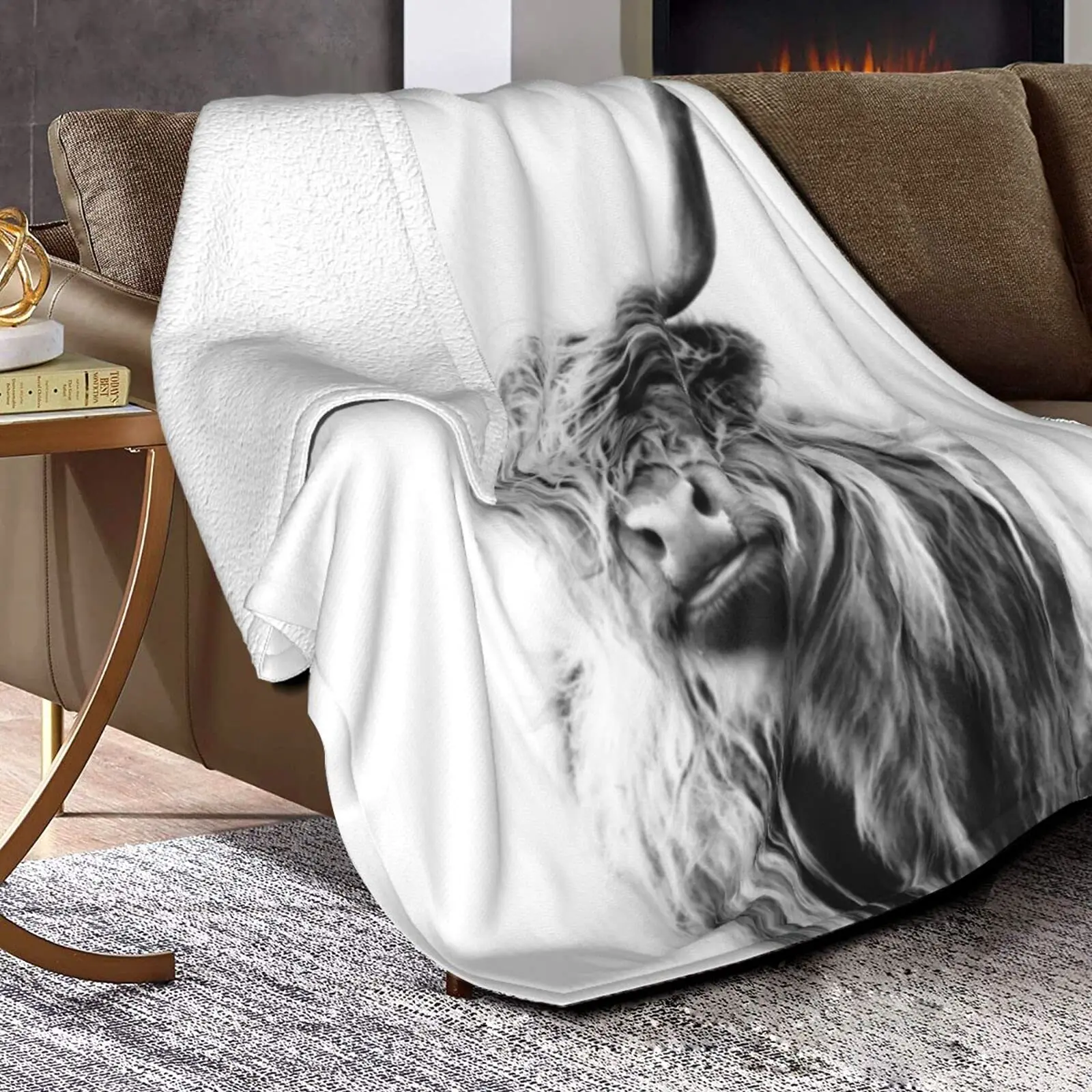 Highland Cow Blanket Animal Be - Highland Home Textiles ulasan dan harga