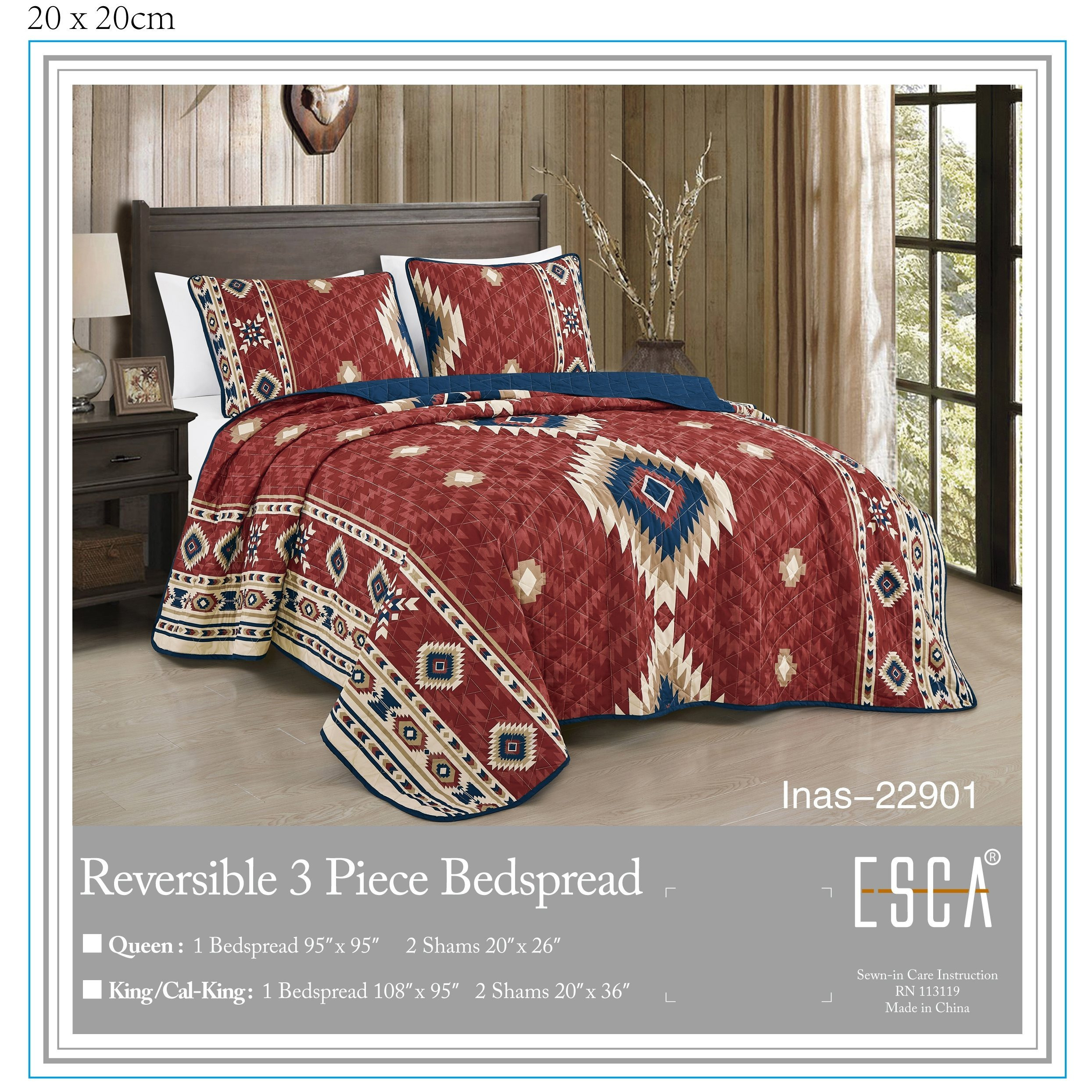 Southwestern Aztec Reversible  - Quilt Cotton Summer ulasan dan harga
