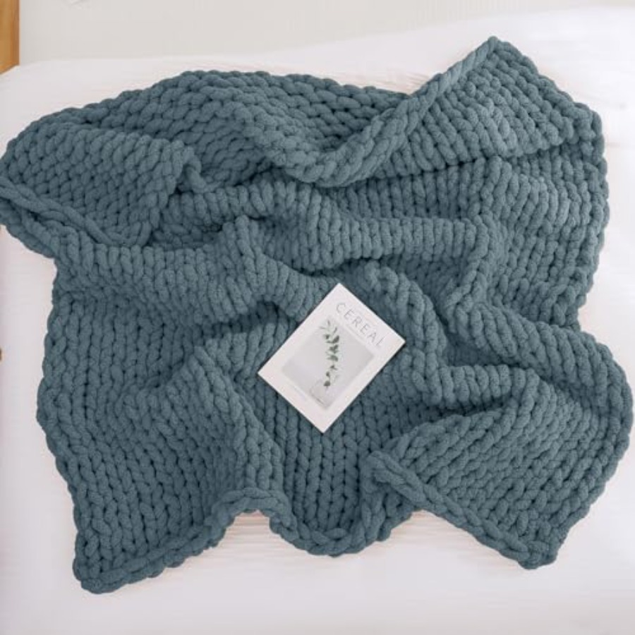 Chunky Knit Throw Blanket for  - Throw Blanket Chunky Knit ulasan dan harga