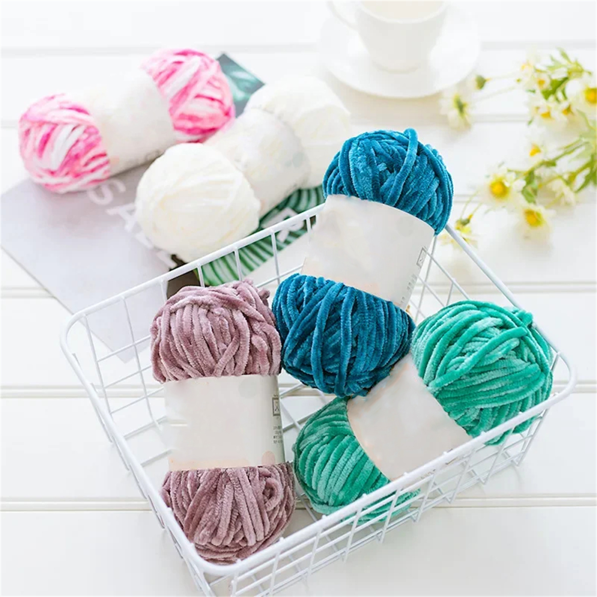 3pcs 100g Super Soft Velvet Ya - Throw Blanket Chunky Knit ulasan dan harga