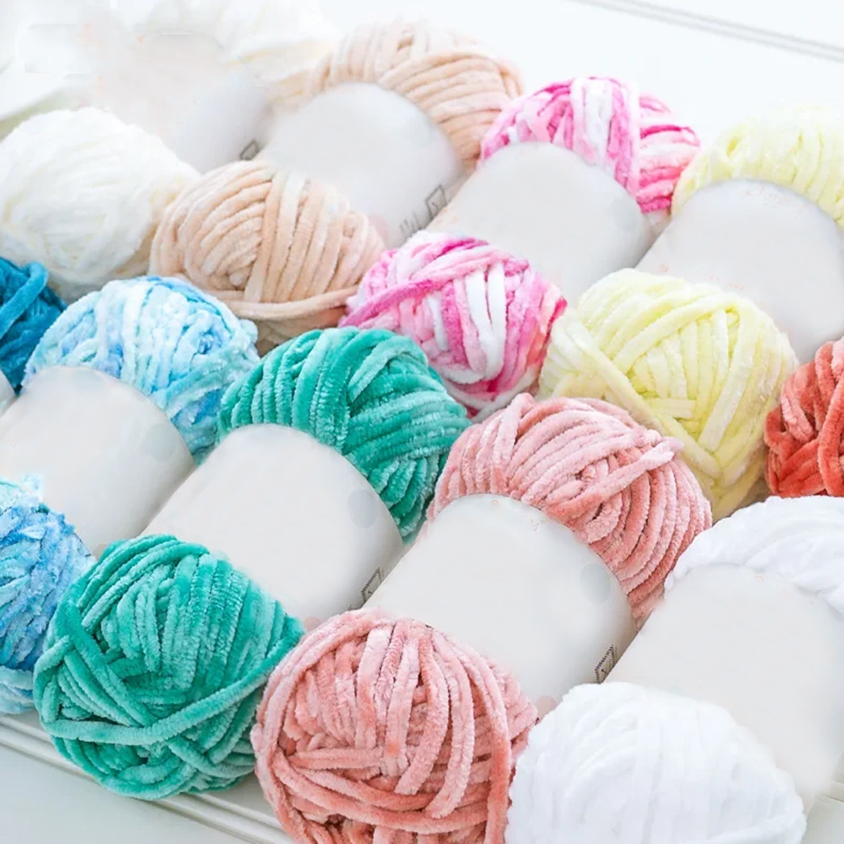 3pcs 100g Super Soft Velvet Ya - Throw Blanket Chunky Knit ulasan dan harga