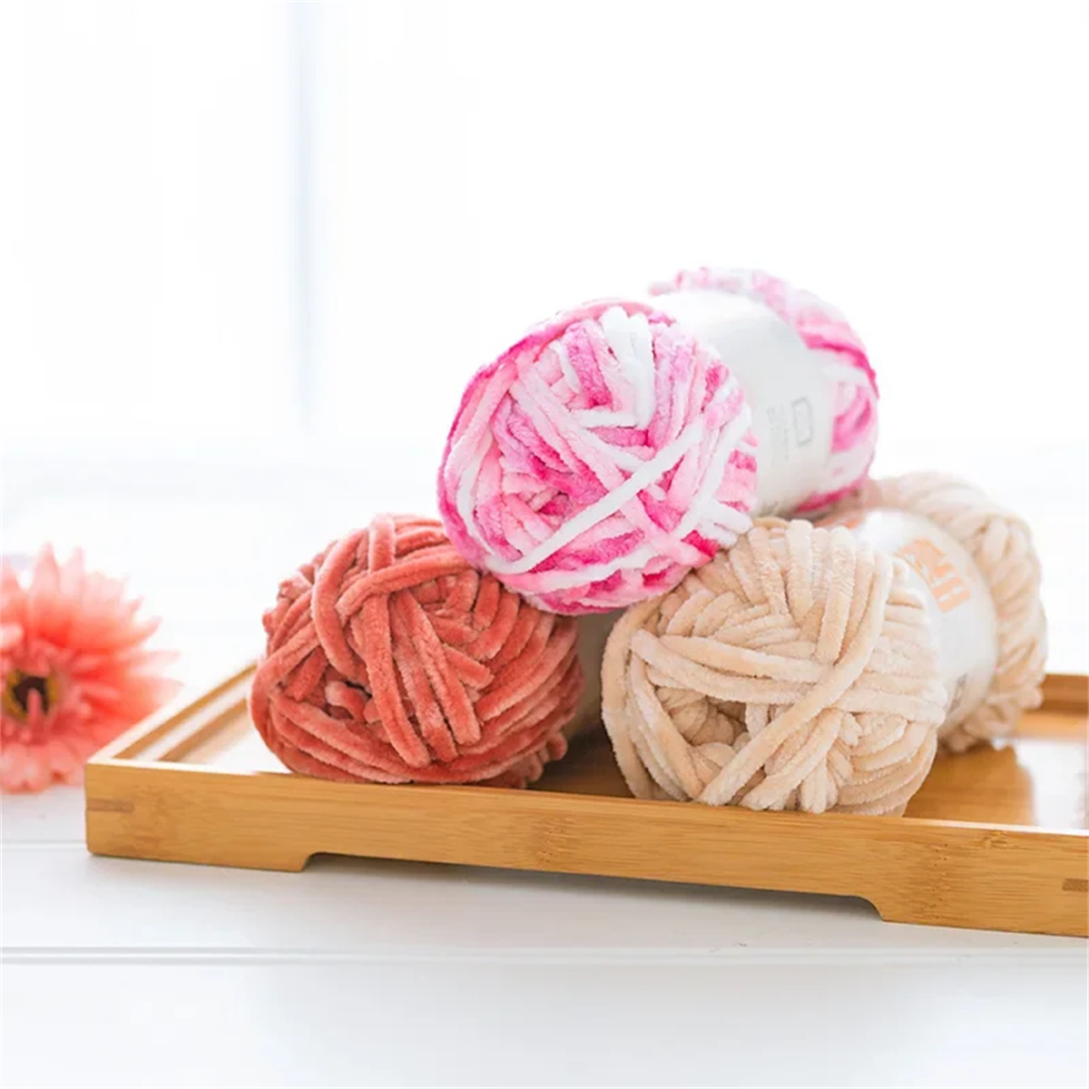 3pcs 100g Super Soft Velvet Ya - Throw Blanket Chunky Knit ulasan dan harga