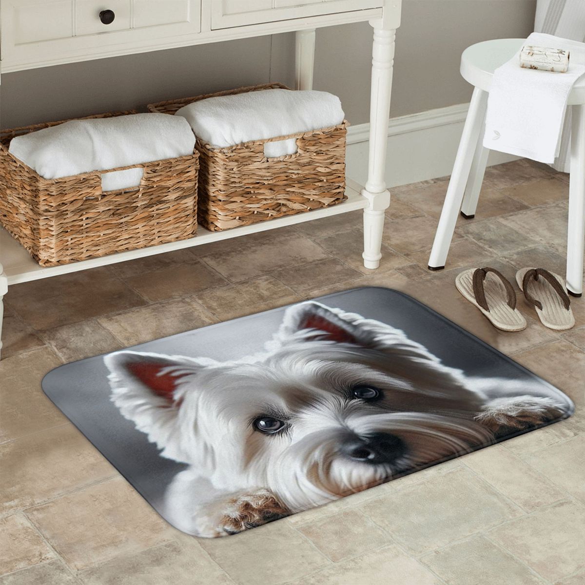 Cute West Highland White Terri - Highland Home Textiles ulasan dan harga