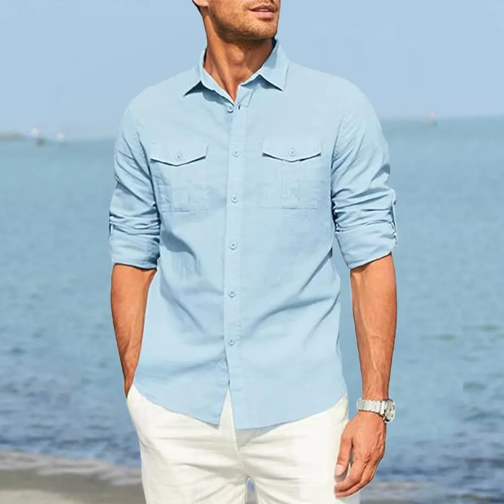 Autumn New Men's Pure Color Sh - Quilt Cotton Summer ulasan dan harga