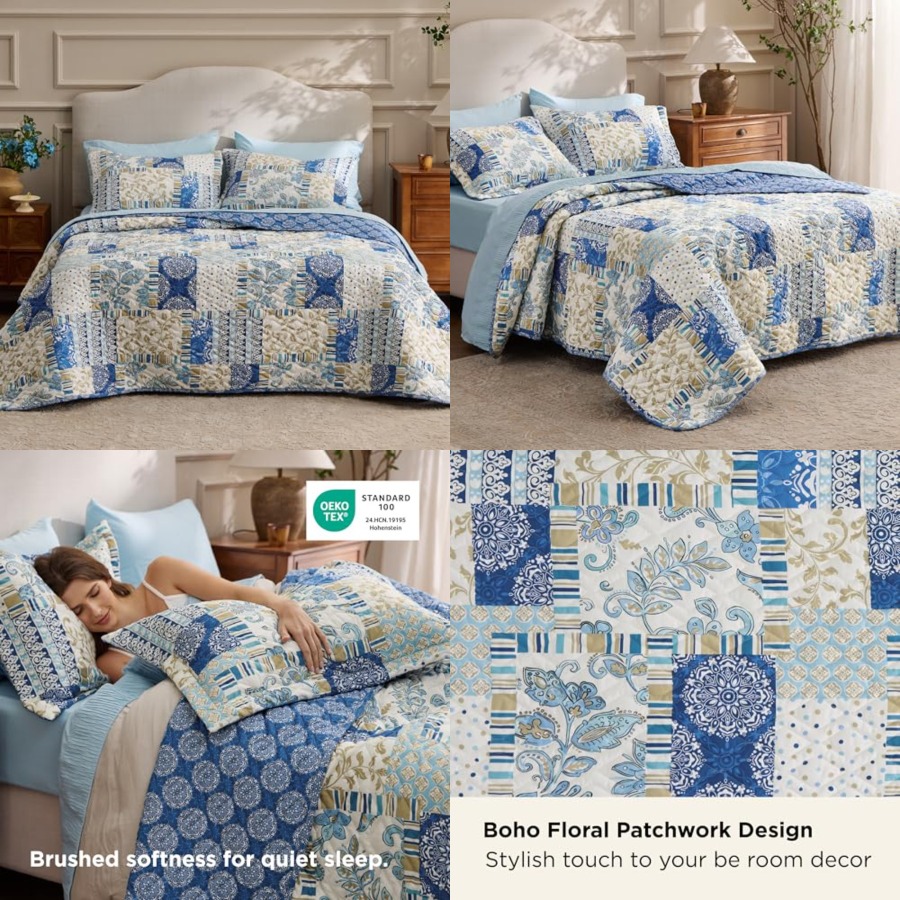 Patchwork Quilt Queen Size - S - Quilt Cotton Summer ulasan dan harga