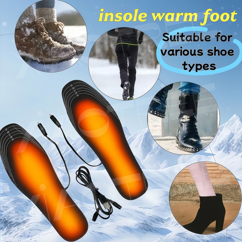 USB Heated Shoe Insoles Electr - Heated Pad Electric ulasan dan harga
