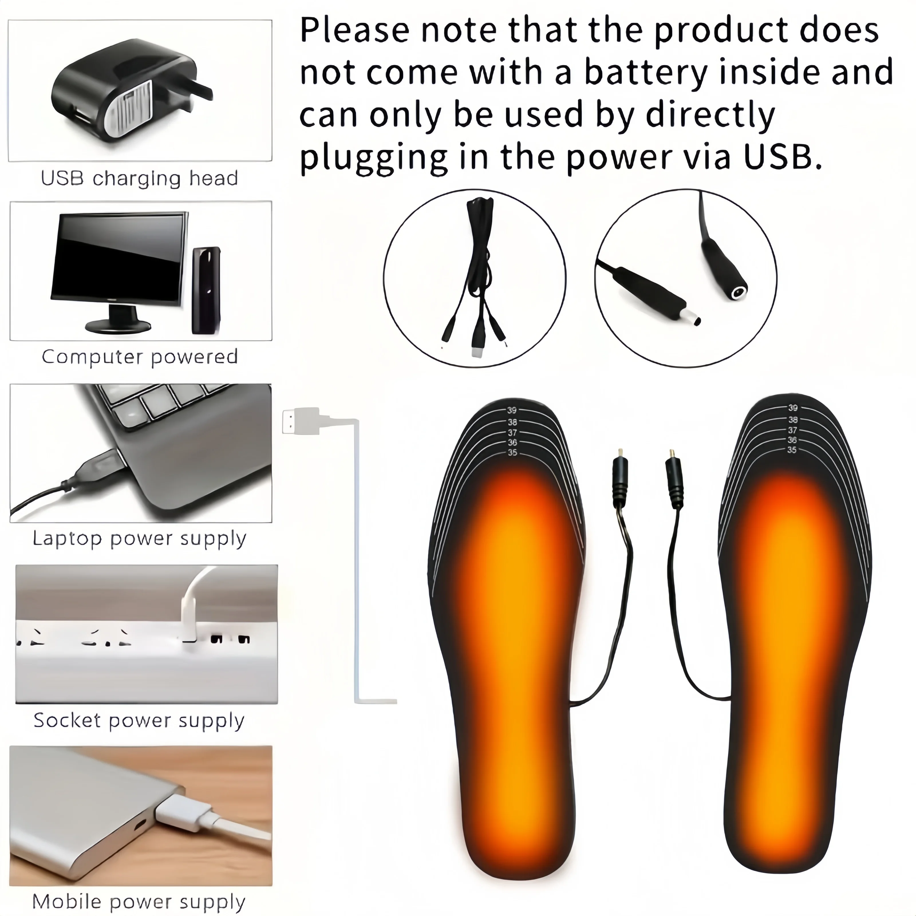 USB Heated Shoe Insoles Electr - Heated Pad Electric ulasan dan harga