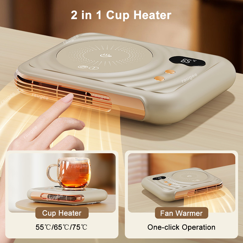 Mini Mug Warmer 2 in 1 Fan War - Heated Pad Electric ulasan dan harga