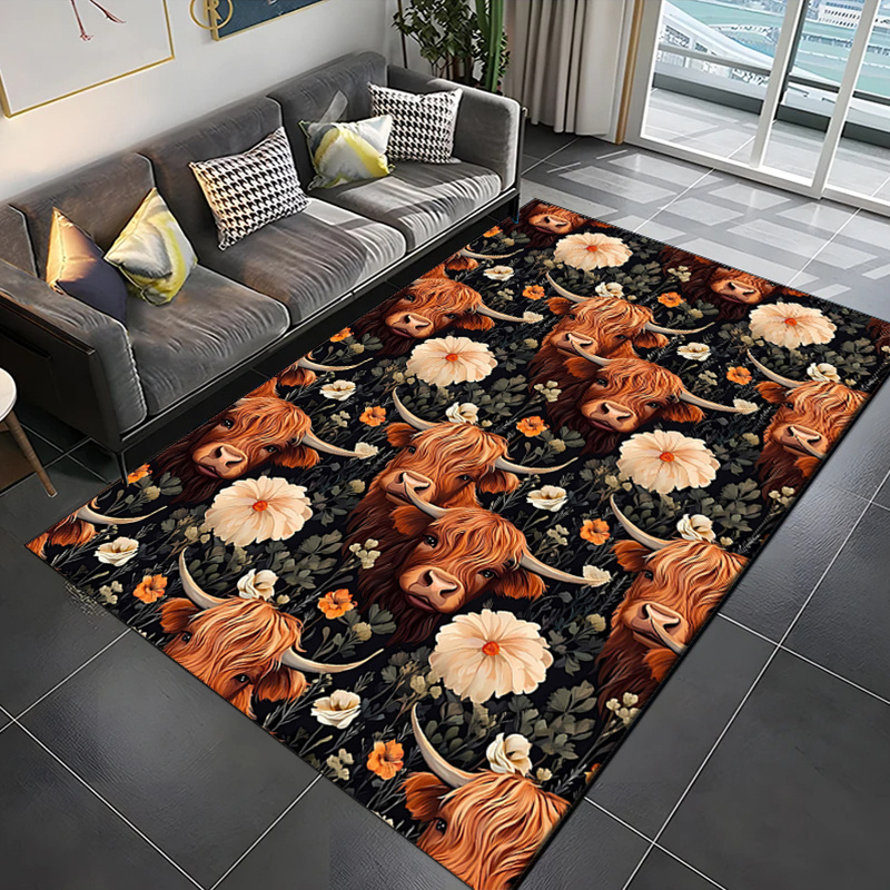 Plush Crystal Velvet Yak Print - Highland Home Textiles ulasan dan harga