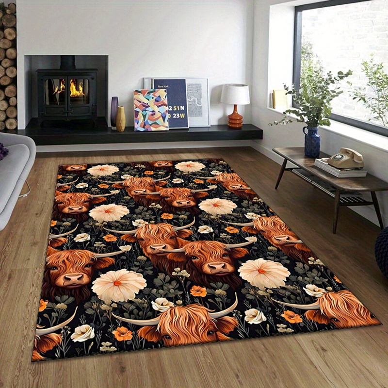 Plush Crystal Velvet Yak Print - Highland Home Textiles ulasan dan harga