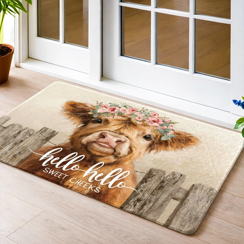 Highland Cow Flower Crown Floo - Highland Home Textiles ulasan dan harga