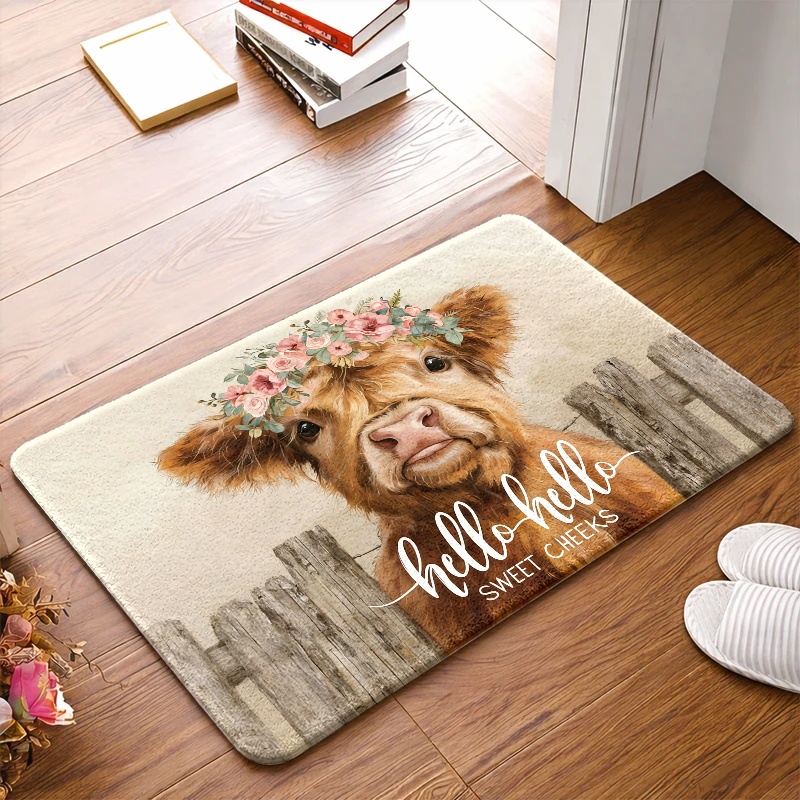 Highland Cow Flower Crown Floo - Highland Home Textiles ulasan dan harga