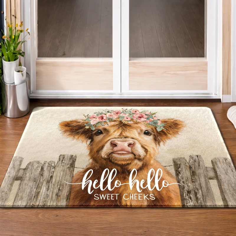 Highland Cow Flower Crown Floo - Highland Home Textiles ulasan dan harga