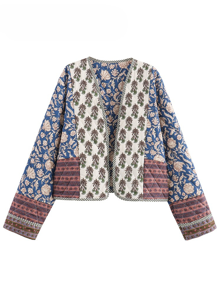 Vintage Women's Print Patchwor - Quilt Cotton Summer ulasan dan harga