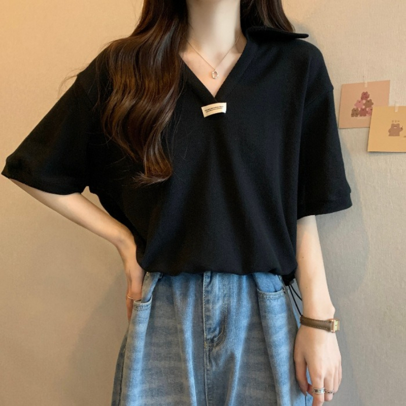 POLO Collar Drawstring Cotton  - Quilt Cotton Summer ulasan dan harga