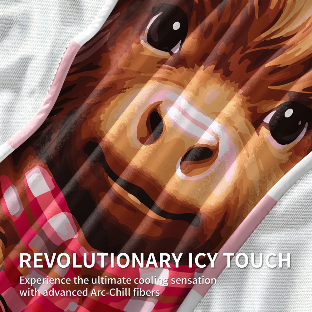 Highland Cow Cooling Blanket f - Highland Home Textiles ulasan dan harga